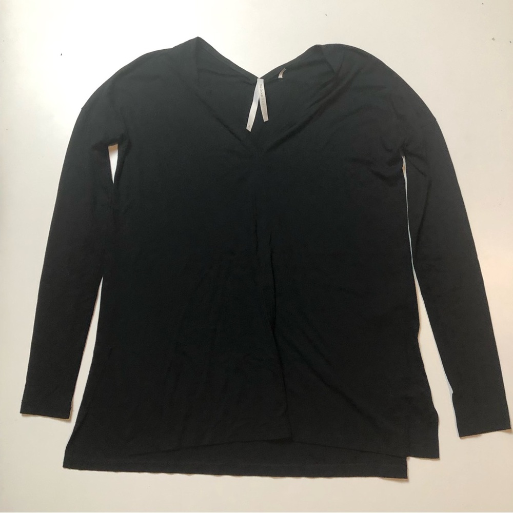 The Group Babaton Womens Black Long Sleeve Viscose Shirt XS